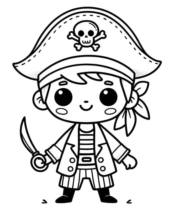 Pirátský Zdarama omalovánka