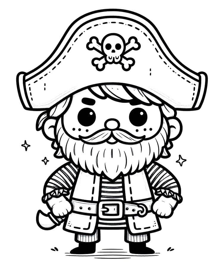 Pirátský k Tisku omalovánka