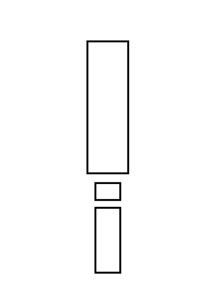 Písmeno I abecedy omalovánka