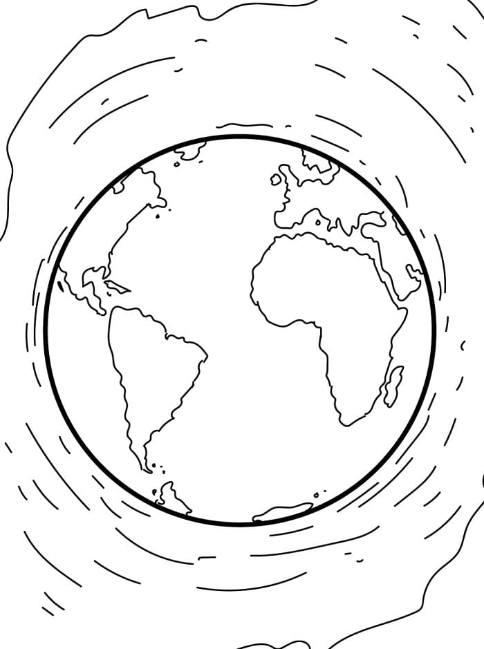 Planeta Tisknutelná Zdarma omalovánka