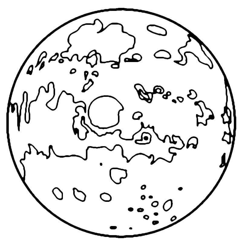 Planeta pro 6leté Děti omalovánka