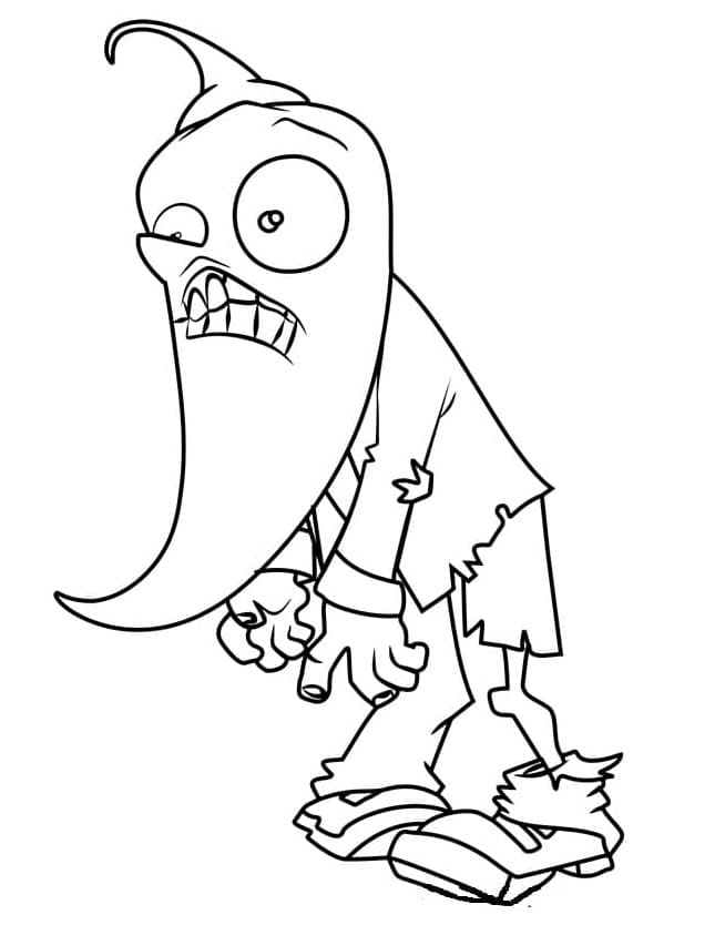 Plants vs Zombies (10) omalovánka