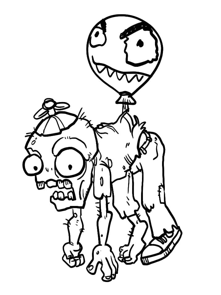 Plants vs Zombies (2) omalovánka