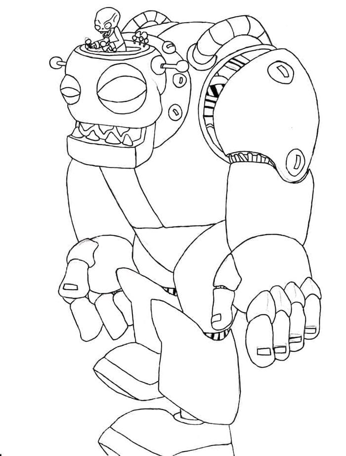 Plants vs Zombies (25) omalovánka