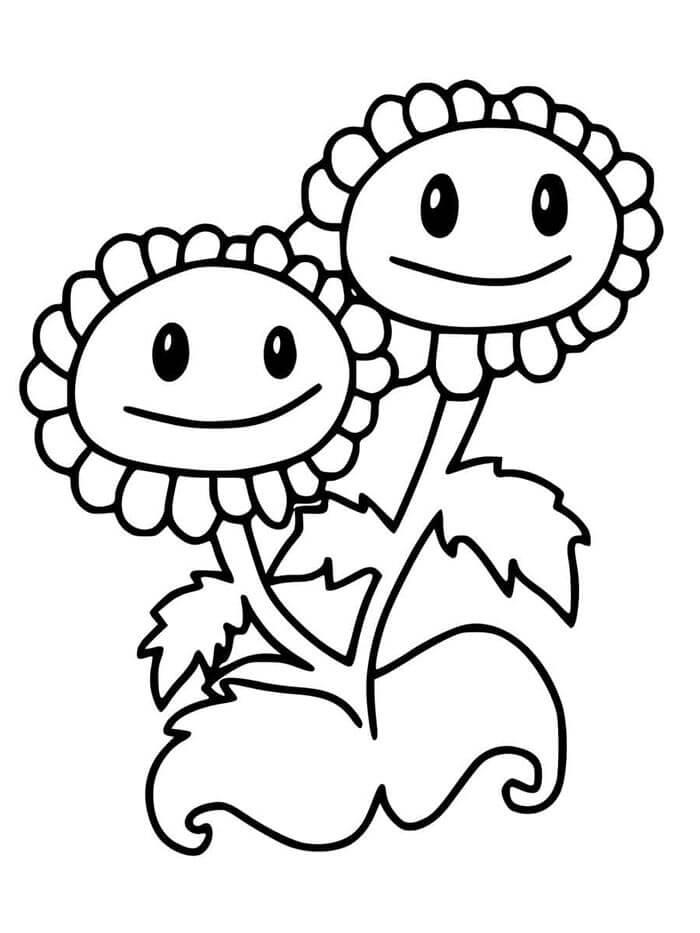 Plants vs Zombies (37) omalovánka