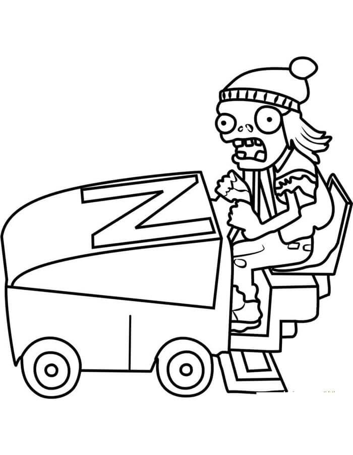 Plants vs Zombies (39) omalovánka