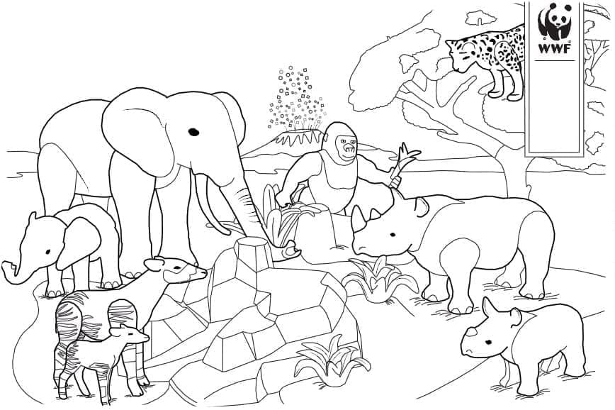 Playmobil 1 omalovánka