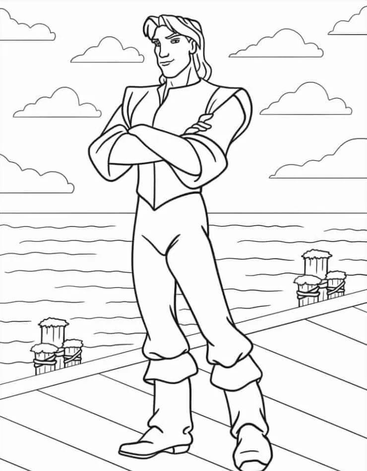 Pocahontas pro Děti omalovánka