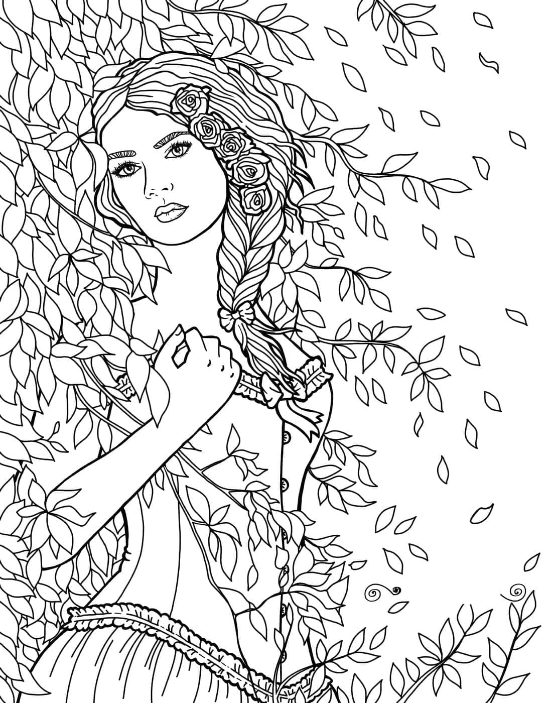 Podzim pro 1leté Děti omalovánka