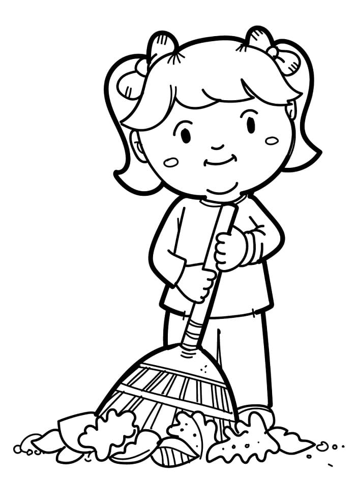 Podzim pro 2leté Děti omalovánka