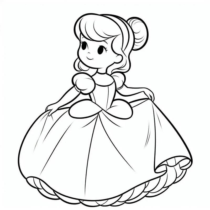 Popelka k Tisku omalovánka