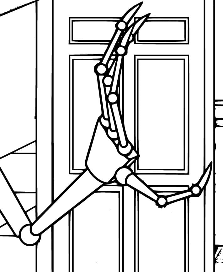 Poppy Playtime Tisknutelné Zdarma omalovánka