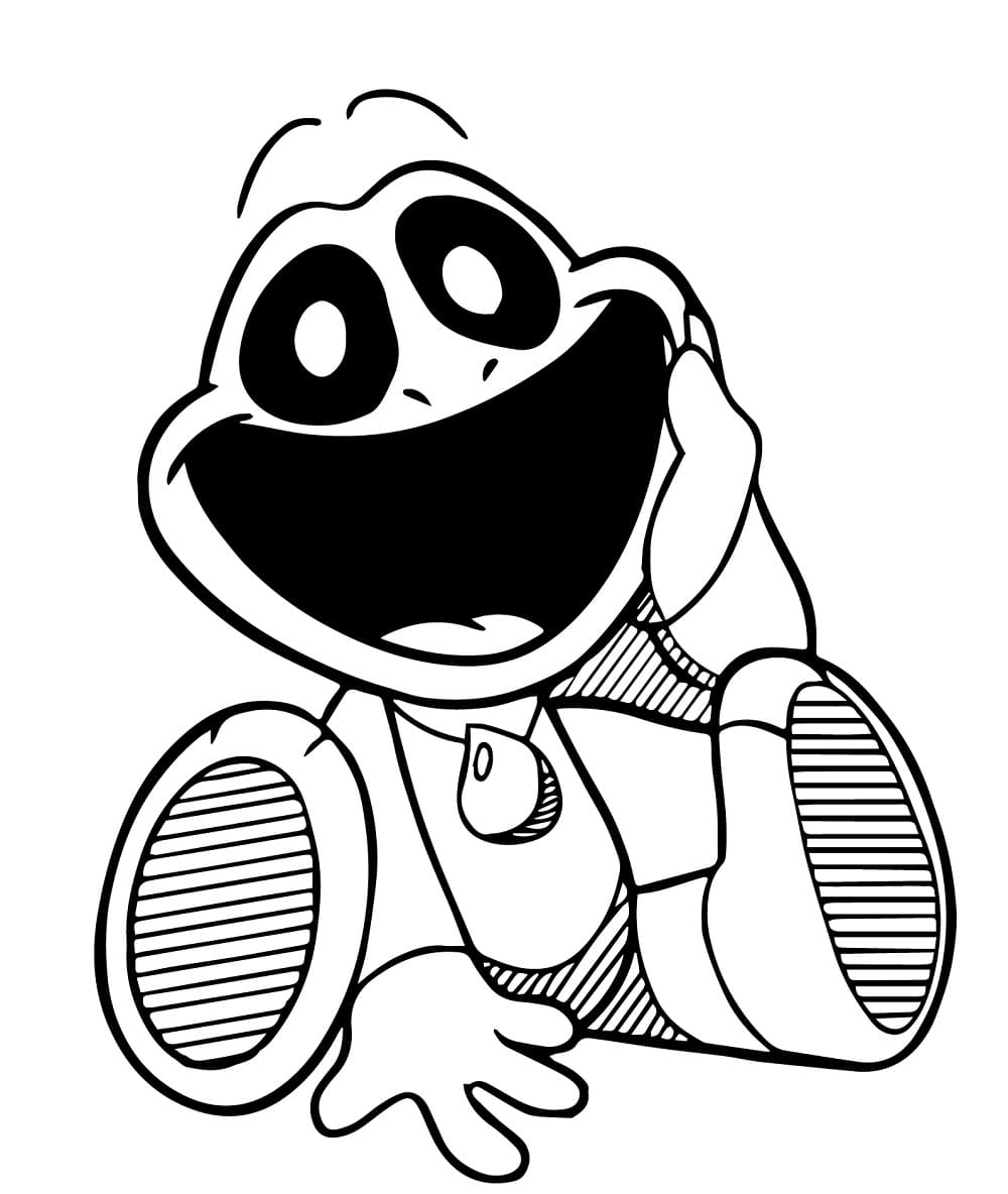 Poppy Playtime Tisknutelné pro Děti omalovánka