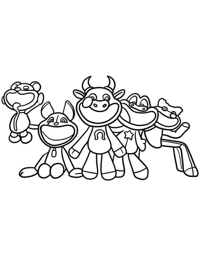 Poppy Playtime Tisknutelné omalovánka