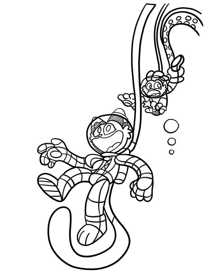 Poppy Playtime Zdarama omalovánka