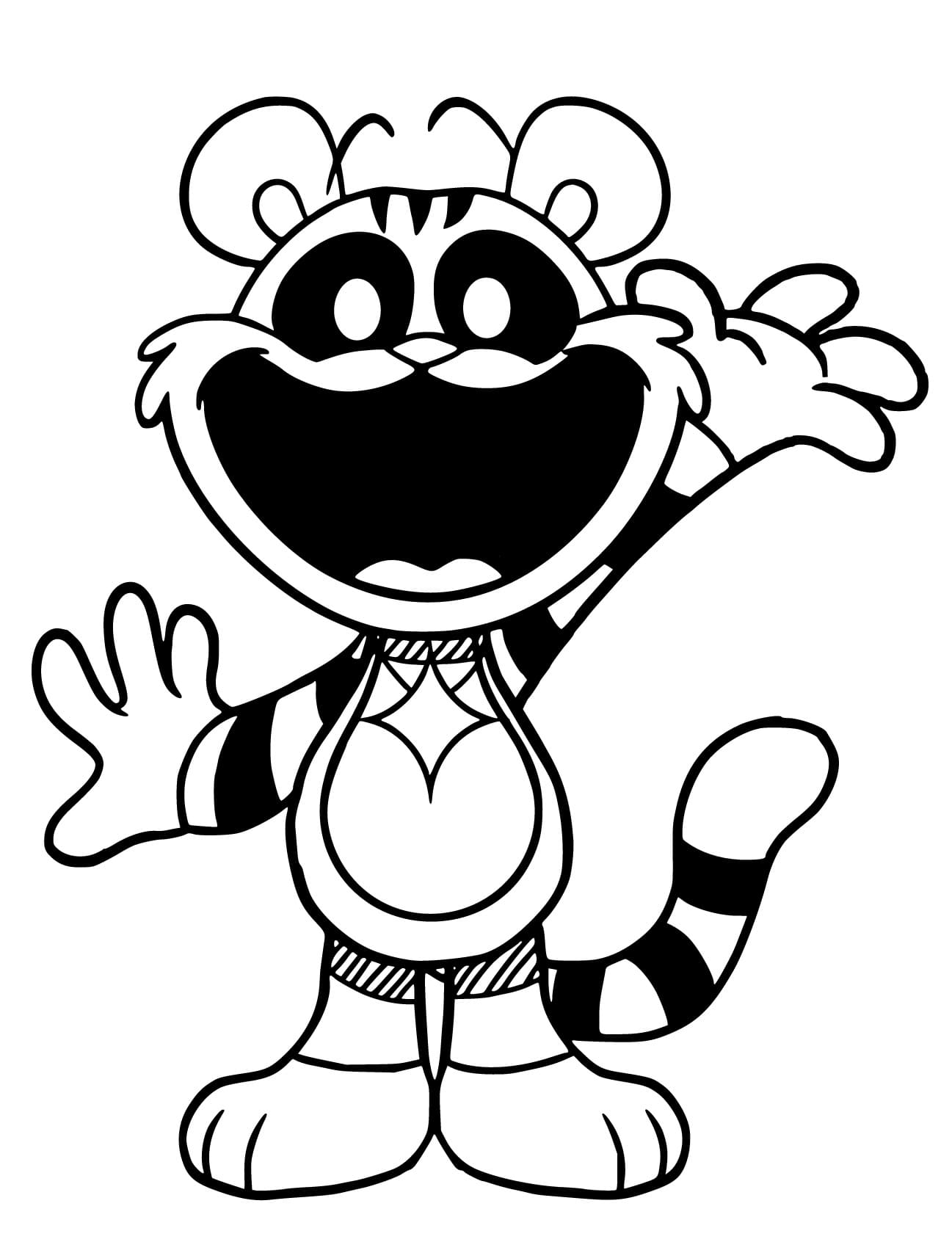 Poppy Playtime Zdarma pro Děti omalovánka