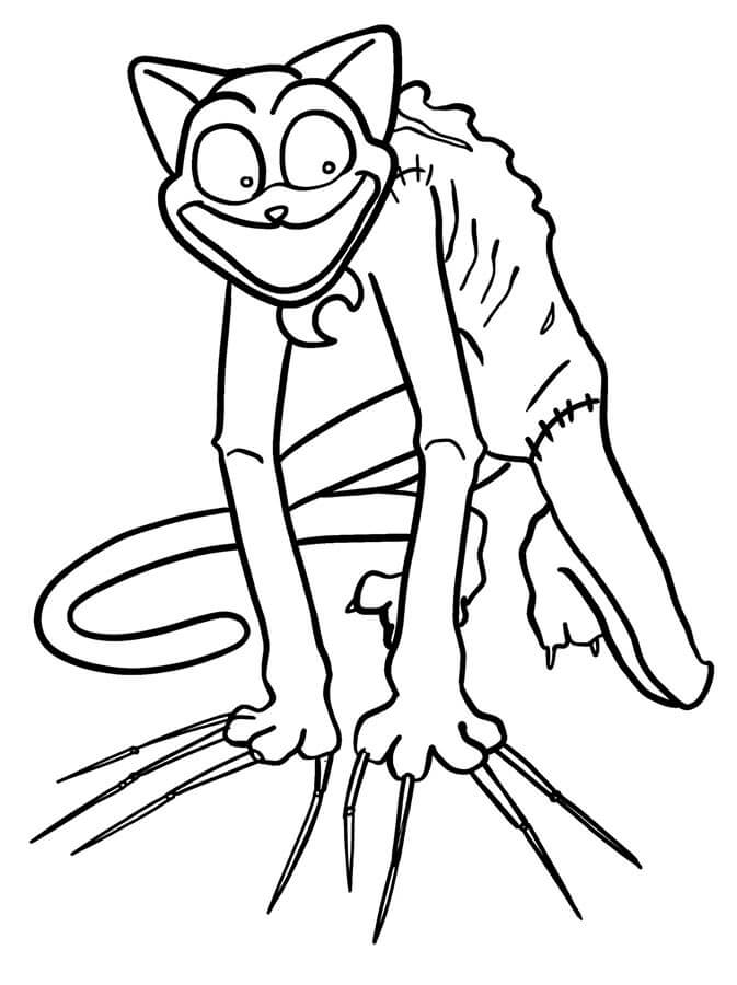 Poppy Playtime Zdarma omalovánka