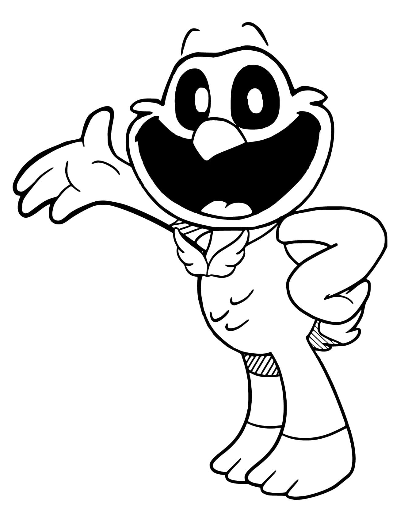 Poppy Playtime k Vymalování omalovánka