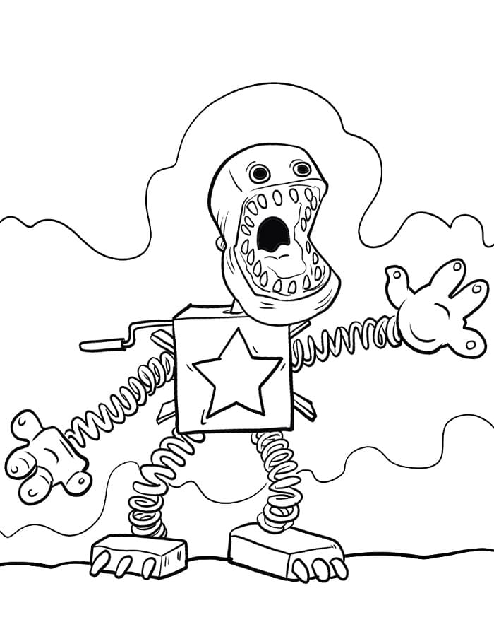 Postava Poppy Playtime omalovánka