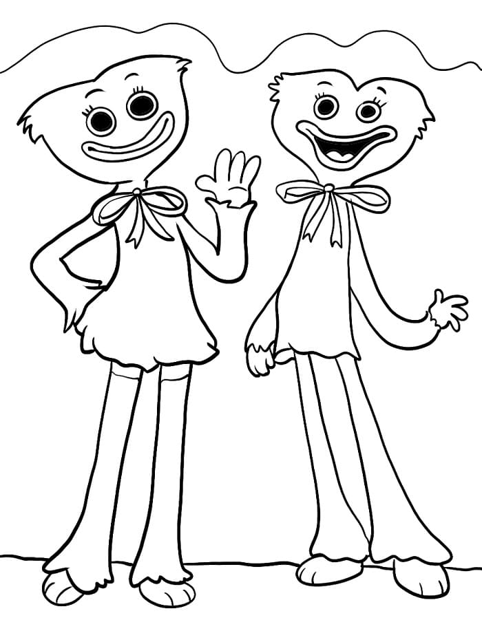 Postava v Poppy Playtime omalovánka