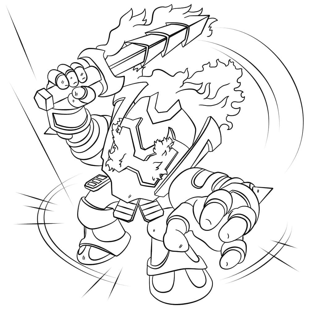 Postava z Skylanders omalovánka