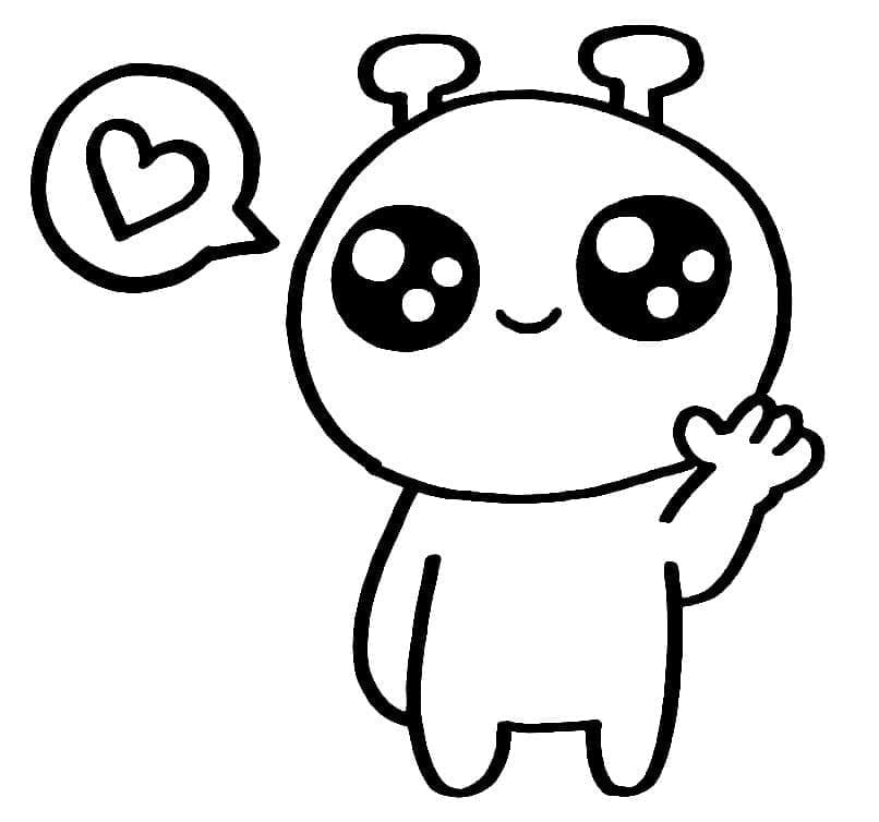 Přátelský Mimozemšťan omalovánka