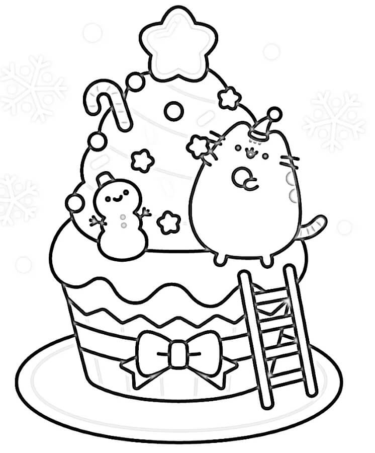 Pusheen Vymalovatelné pro Děti omalovánka