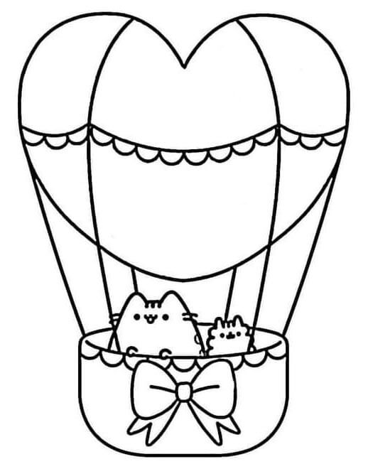 Pusheen k Tisku omalovánka