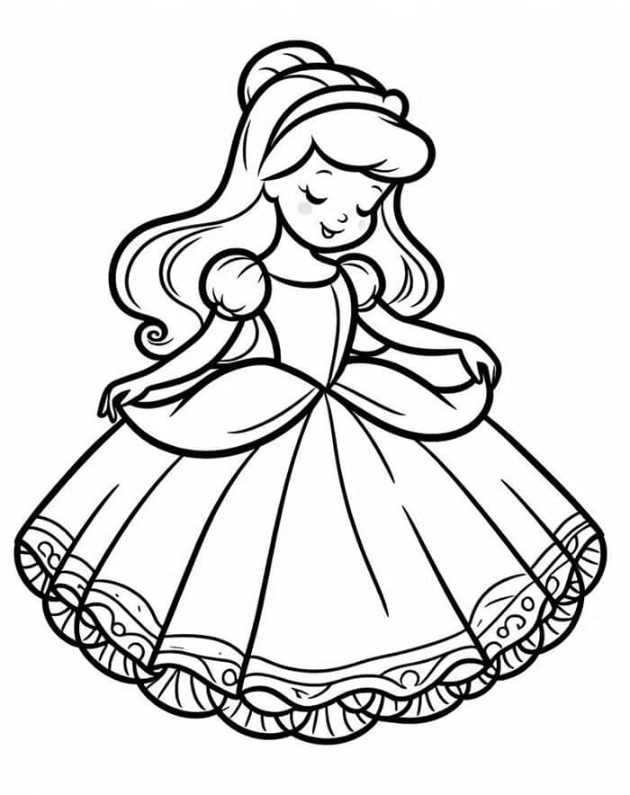 Půvabná Popelka omalovánka