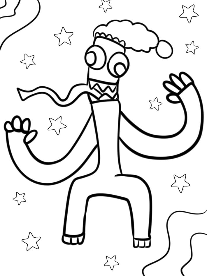 Rainbow Friends Tisknutelný omalovánka