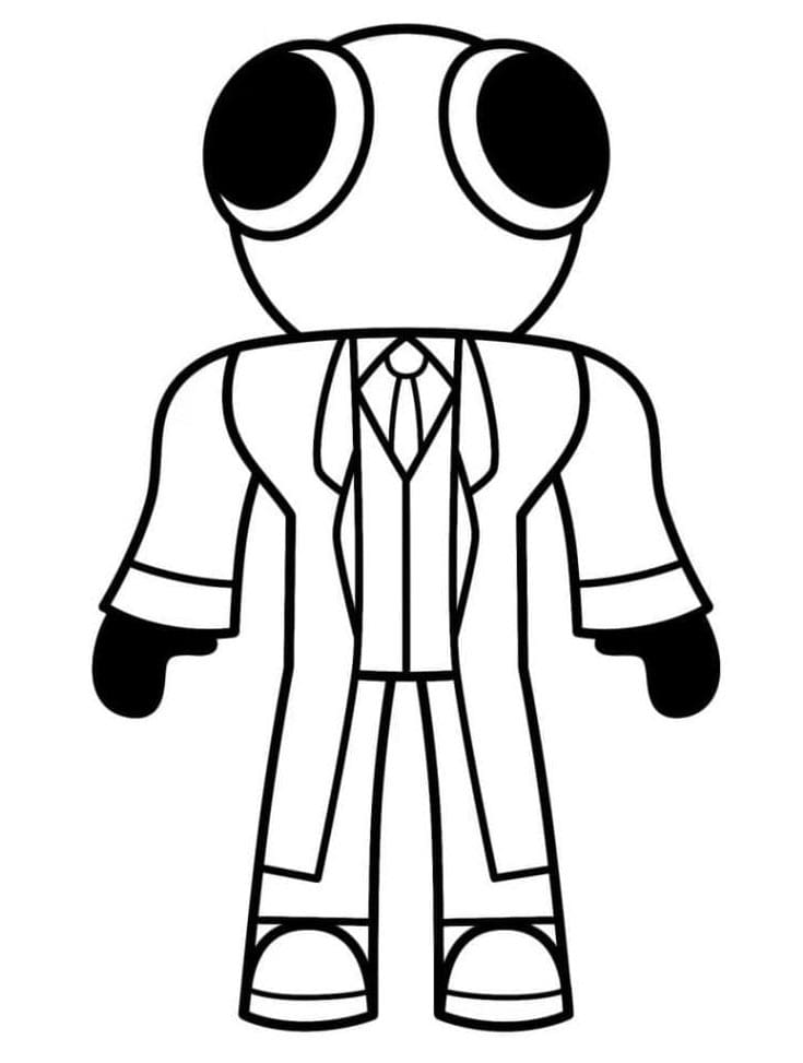 Rainbow Friends Vymalovatelné pro Děti omalovánka