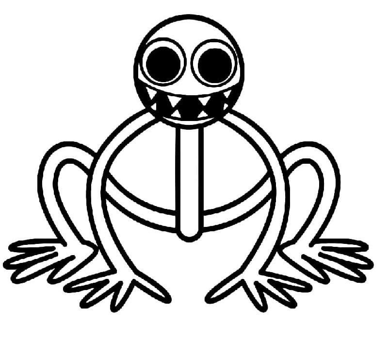 Rainbow Friends Zdarma Tisknutelný omalovánka