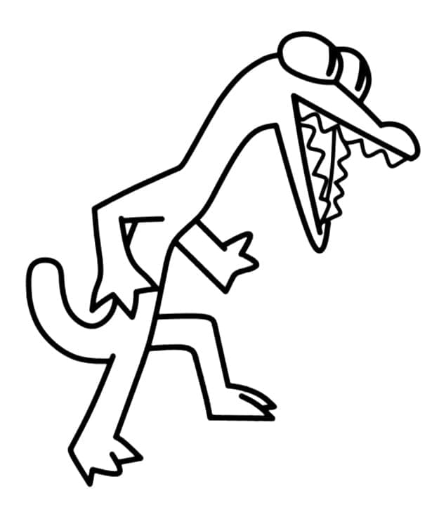 Rainbow Friends pro Děti omalovánka