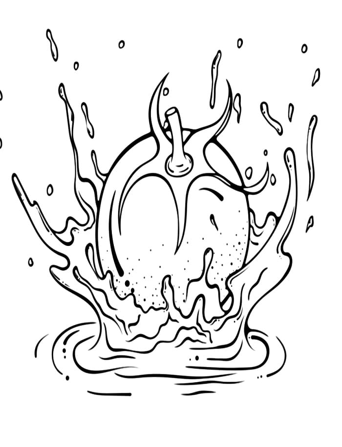 Rajče pro 4leté Děti omalovánka