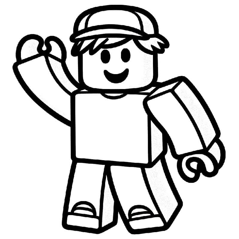 Roblox Zdarma Tisknutelný omalovánka