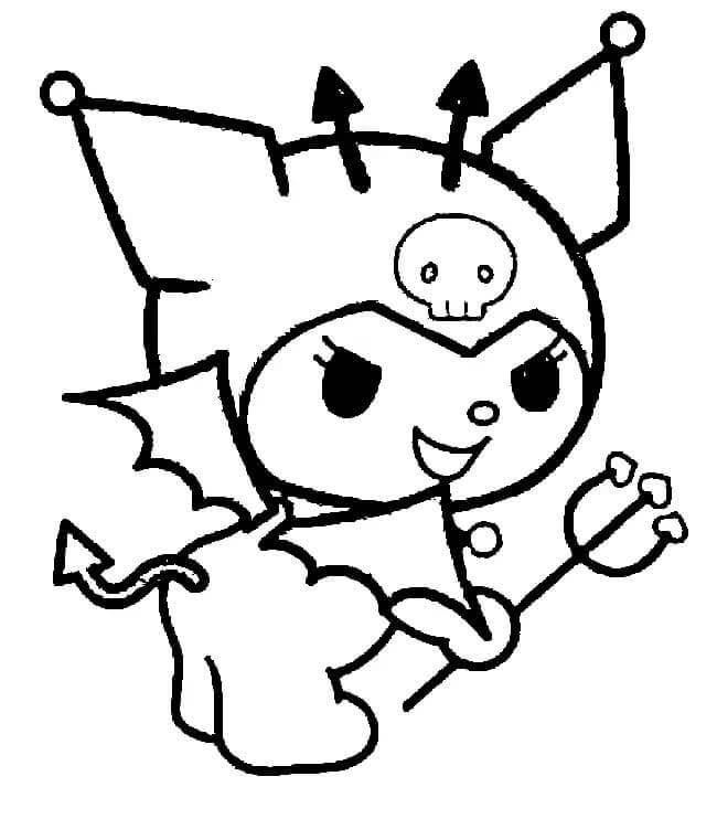 Rozkošná Kuromi omalovánka