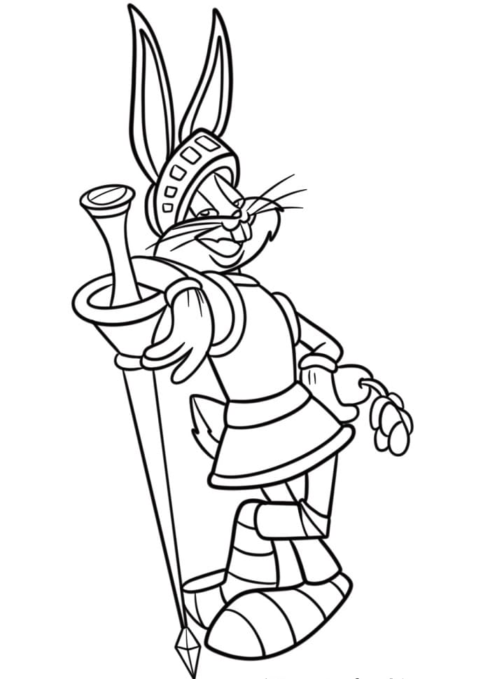 Rozkošný Bugs Bunny omalovánka