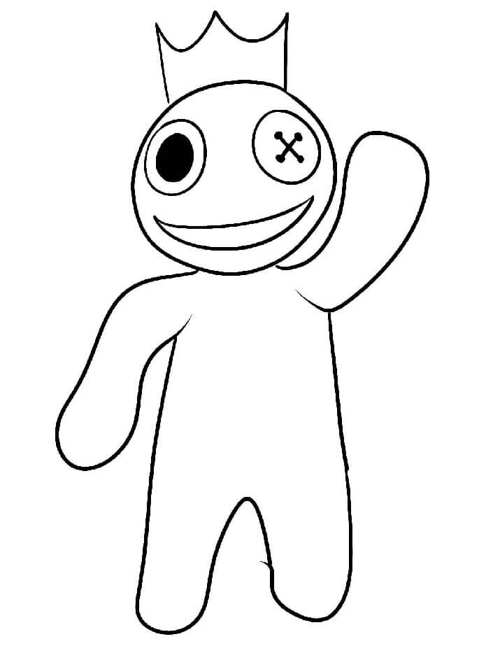 Rozkošný Rainbow Friends omalovánka