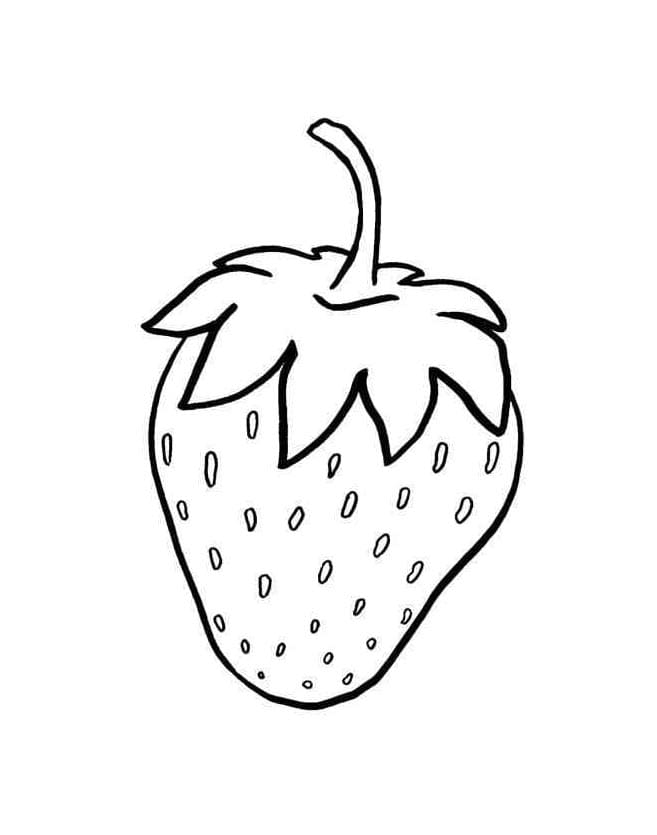 Roztomilá Jahoda omalovánka