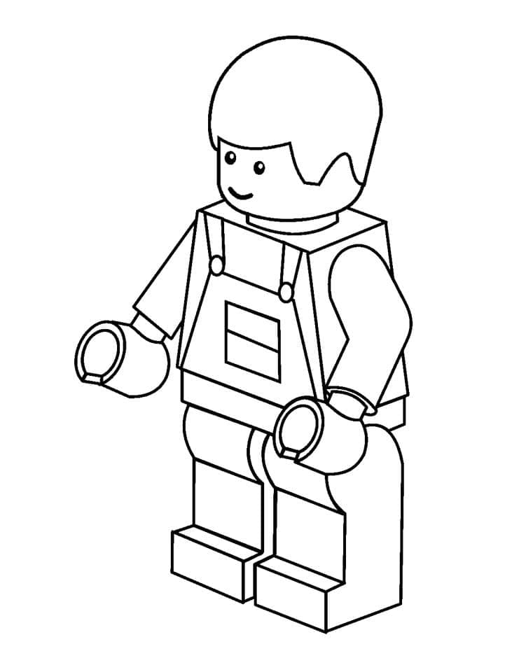 Roztomilé Lego omalovánka