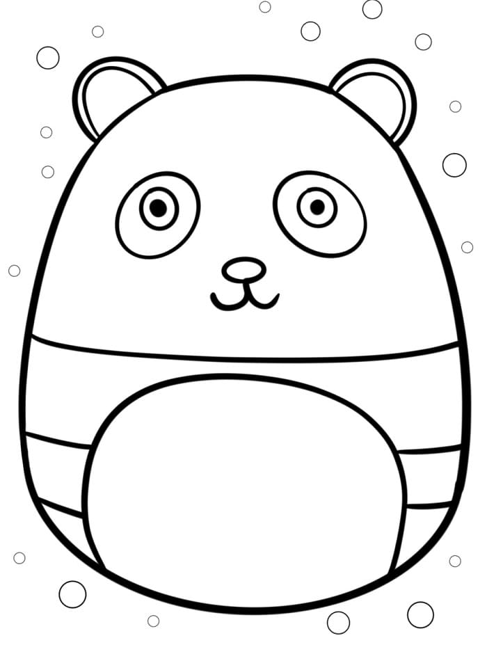 Roztomilé Squishmallows omalovánka