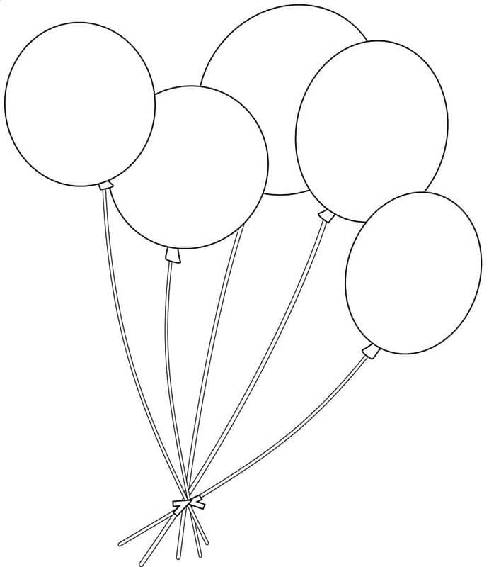 Roztomilý Balónek omalovánka
