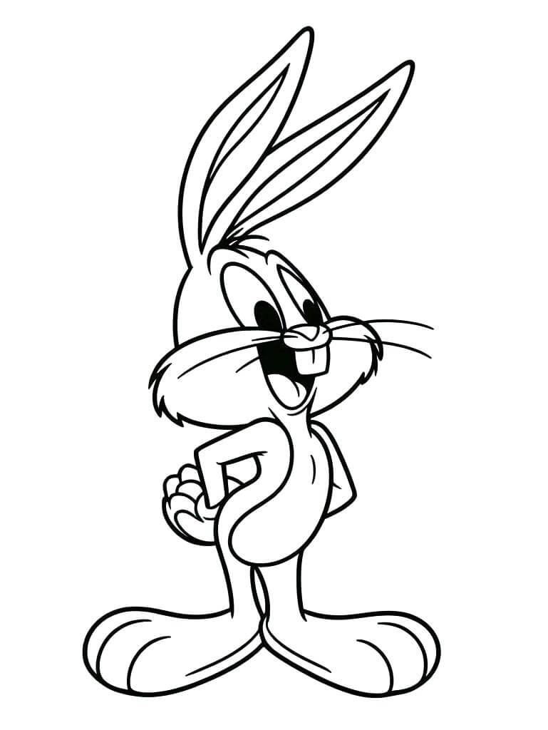 Roztomilý Bugs Bunny omalovánka