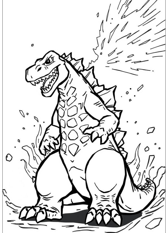 Godzilla omalovánky