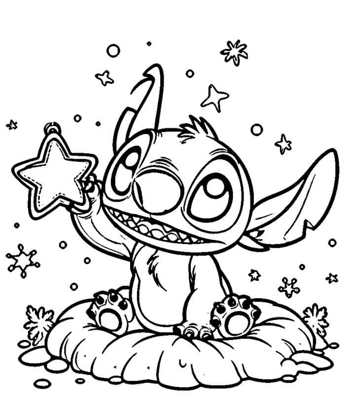 Roztomilý Lilo a Stitch omalovánka