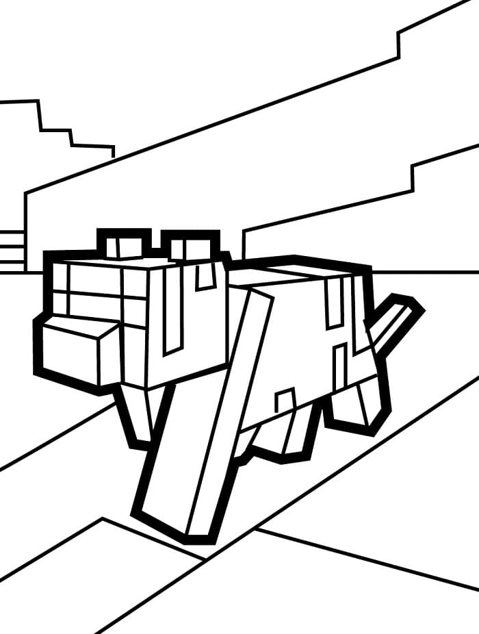 Roztomilý Minecraft omalovánka