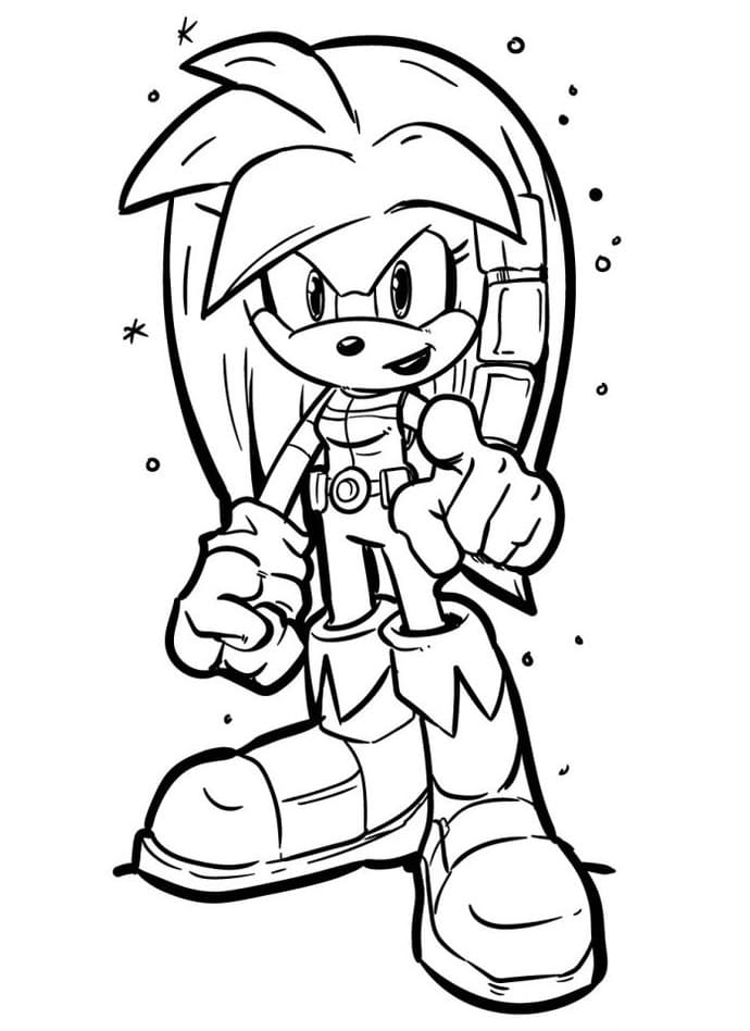 Roztomilý Sonic omalovánka