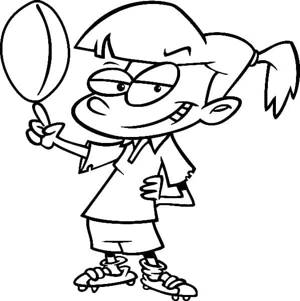 Rugby (4) omalovánka