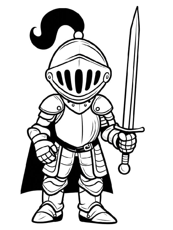 Rytíř Zdarama omalovánka