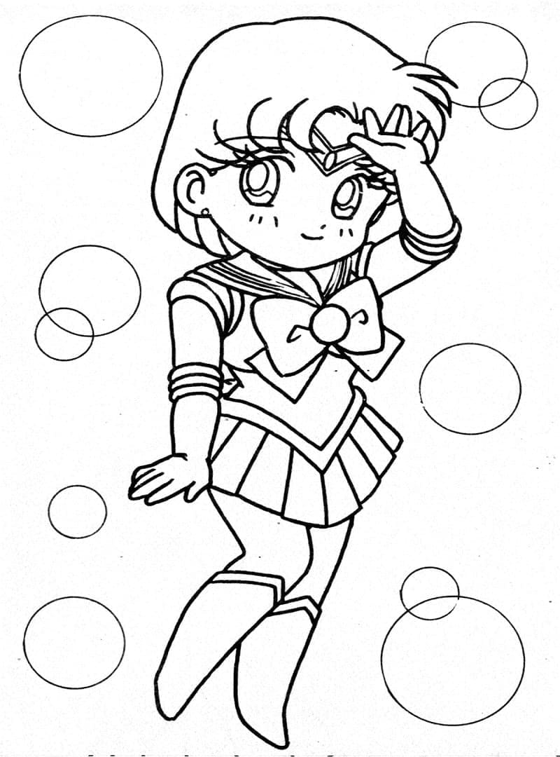 Sailor Moon Zdarma pro Děti omalovánka
